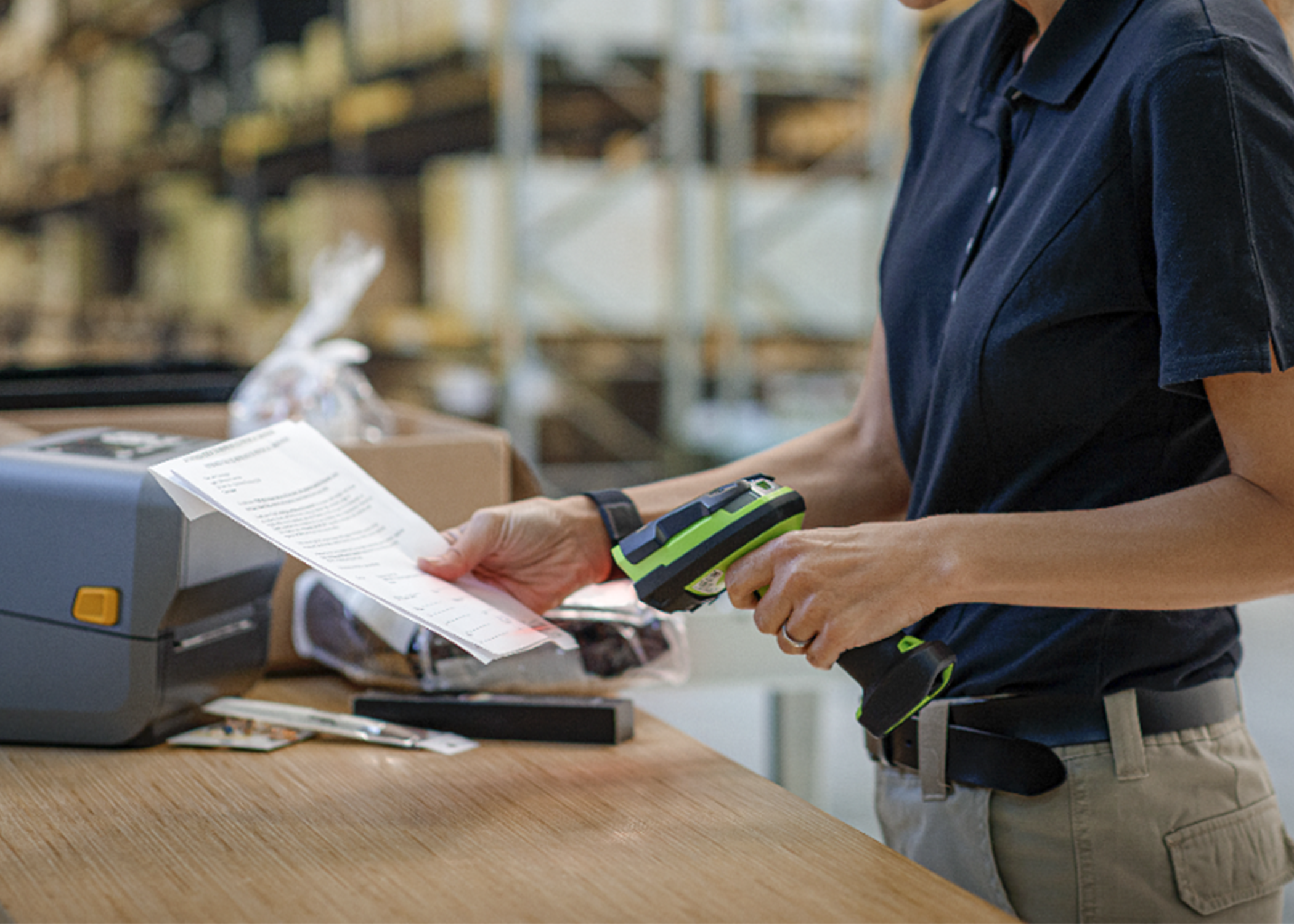 Industrial barcode scanner